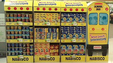 Nabisco 'Keep Lunch Interesting' Floorstands